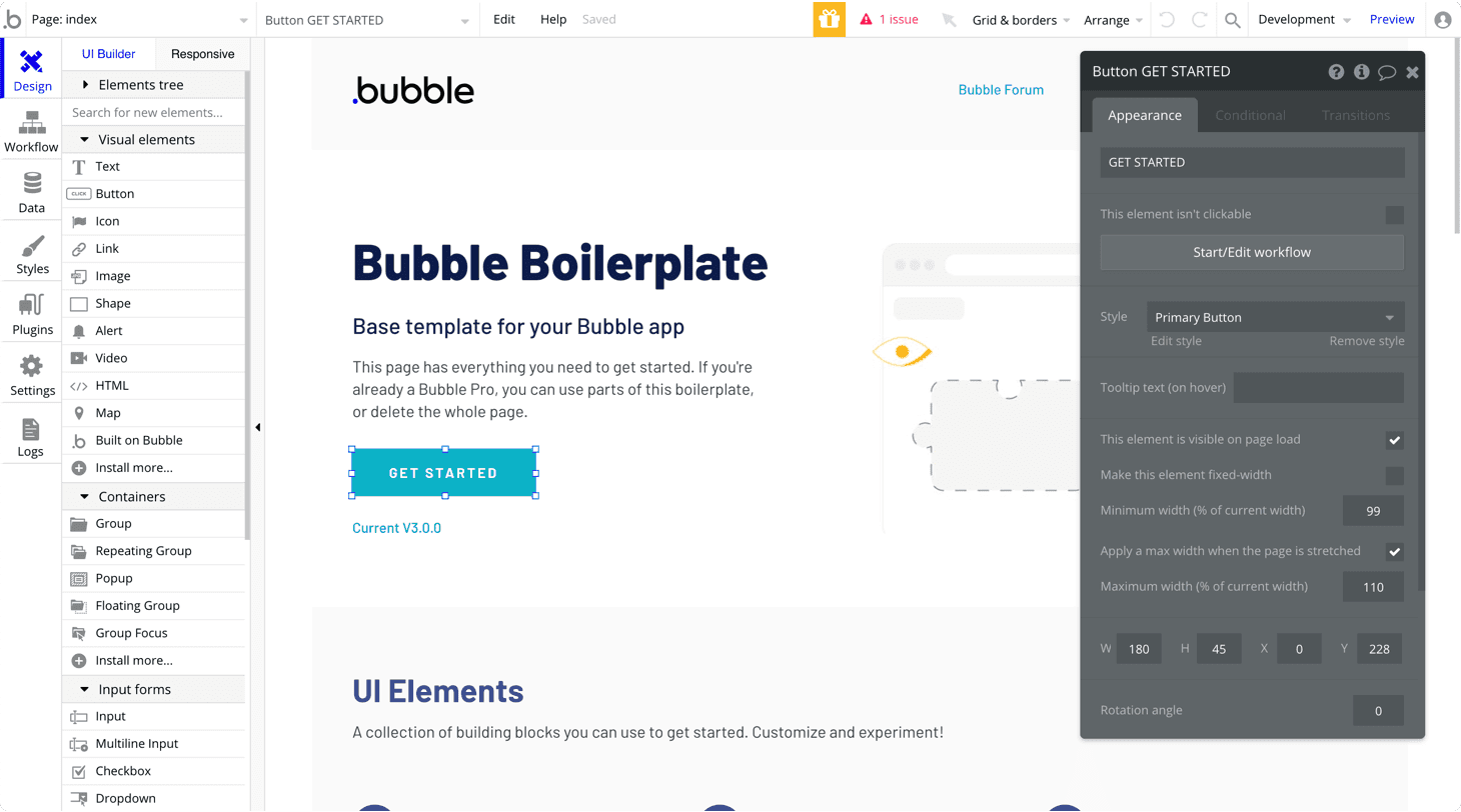bubble-ui-editor-button-customization
