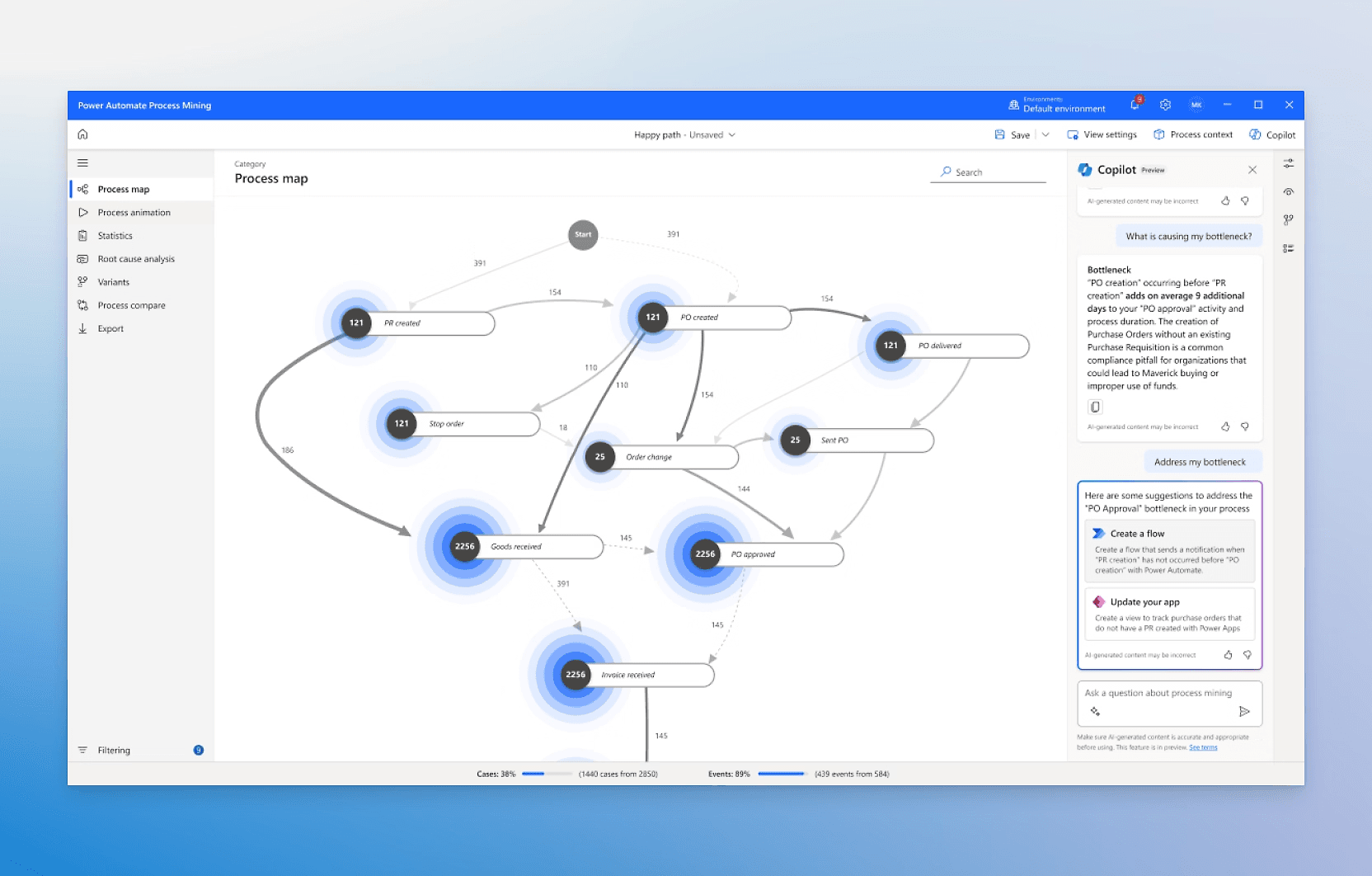 power-automate-process-mining-process-map-analysis