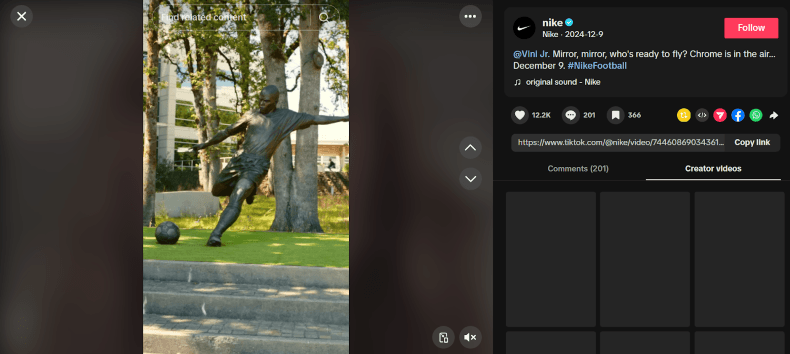 nike-tiktok-video-featuring-soccer-statue