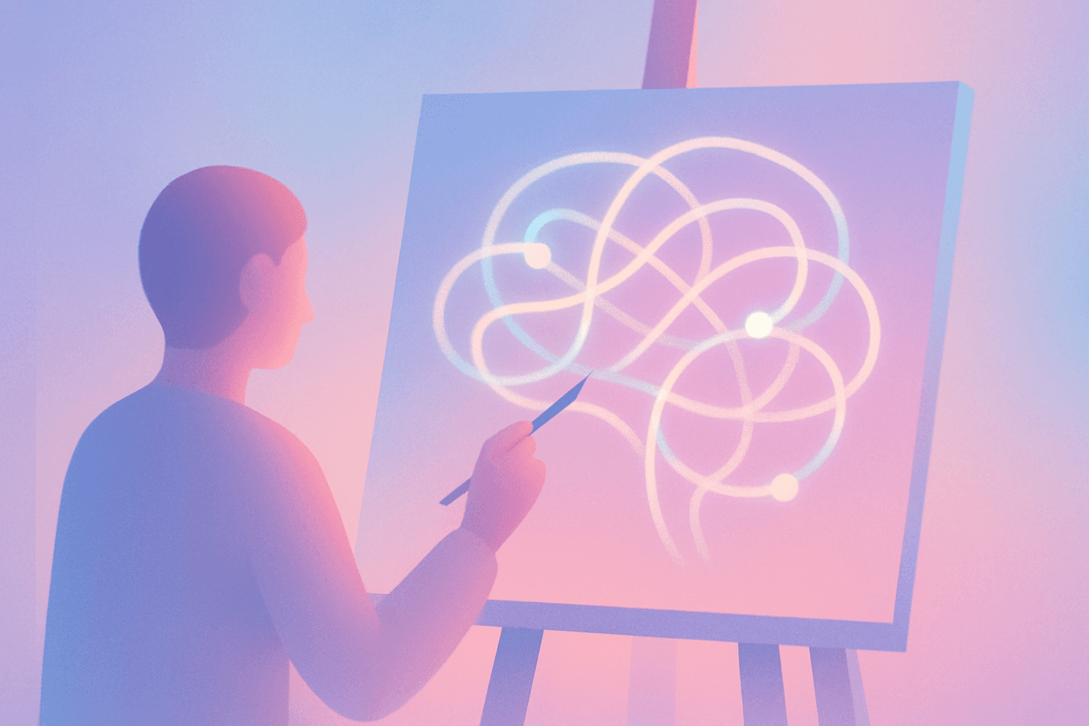 person-building-ai-idea-without-coding